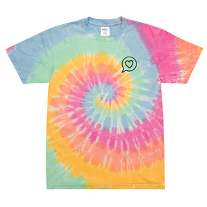 Thoughts of Love Oversized Tie-Dye T-shirt