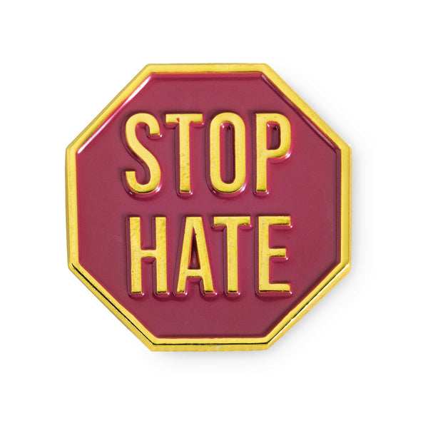 Stop Hate Pin