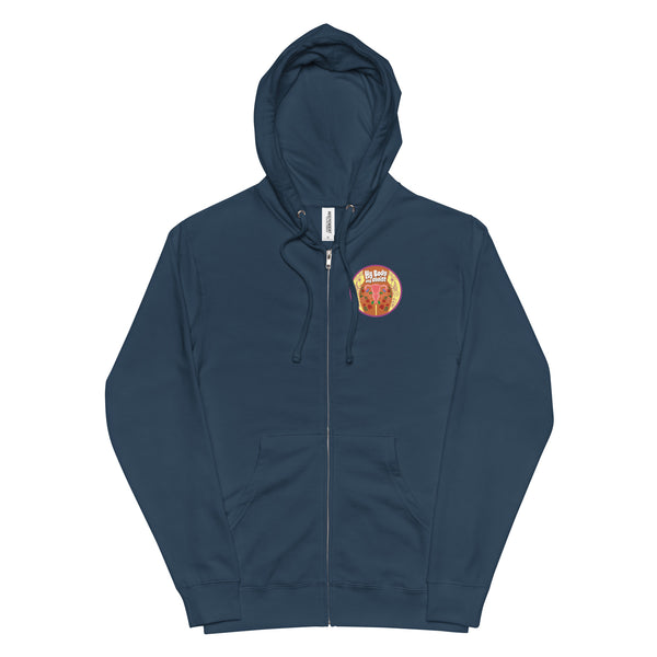 My Body, My Choice - Flowers Unisex Fleece Zip-Up Hoodie